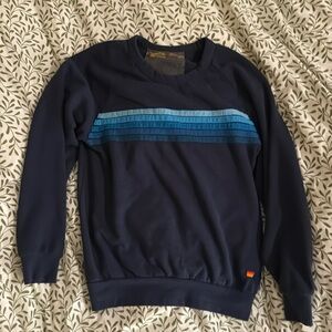Aviator Nation - 5 STRIPE CREW SWEATSHIRT -NAVY // BLUE
